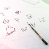 Pentel Arts Gel Roller for Fabric, (1.0mm) Bold Lines, Permanent, Black Ink, Pack of 2 (BN15BP2A)